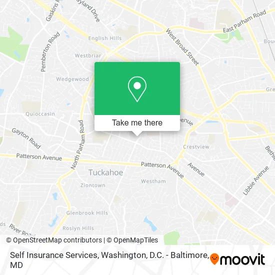 Self Insurance Services map