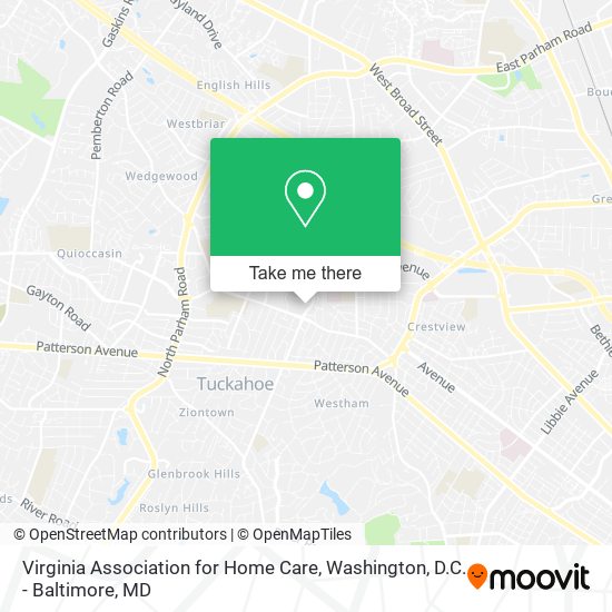 Virginia Association for Home Care map