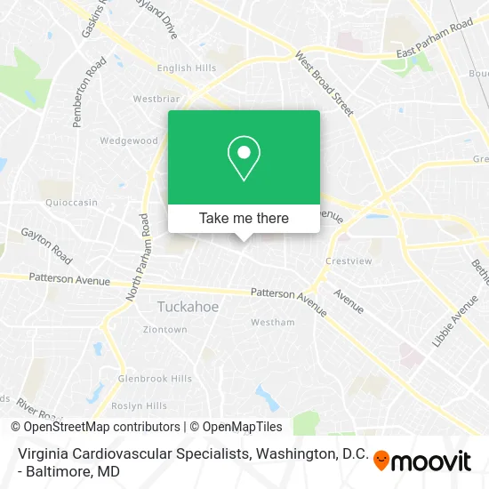 Virginia Cardiovascular Specialists map