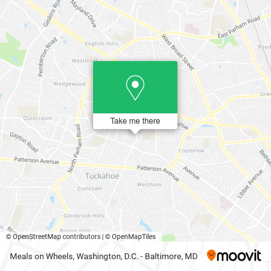 Meals on Wheels map