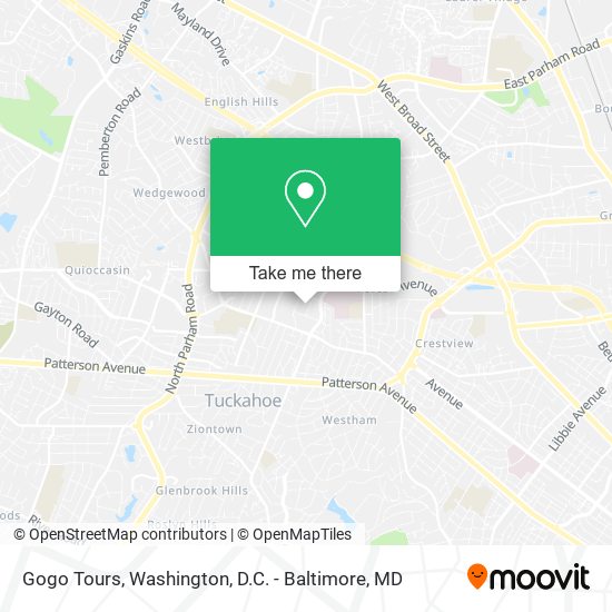 Gogo Tours map