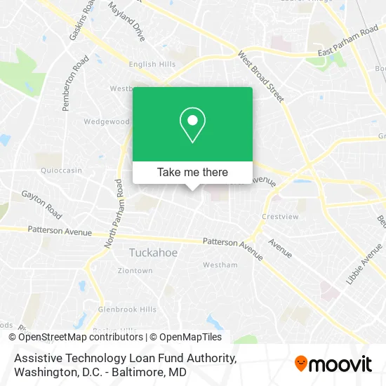 Assistive Technology Loan Fund Authority map