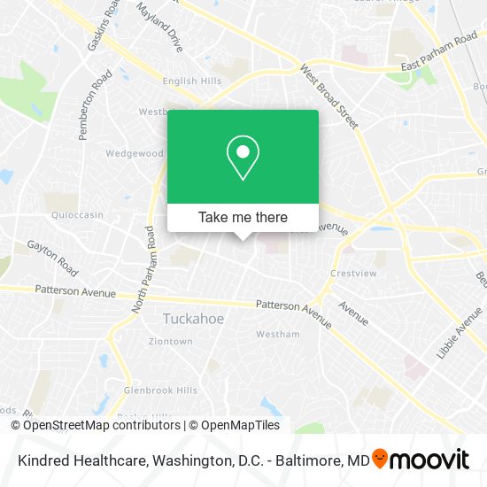 Kindred Healthcare map