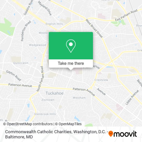 Mapa de Commonwealth Catholic Charities
