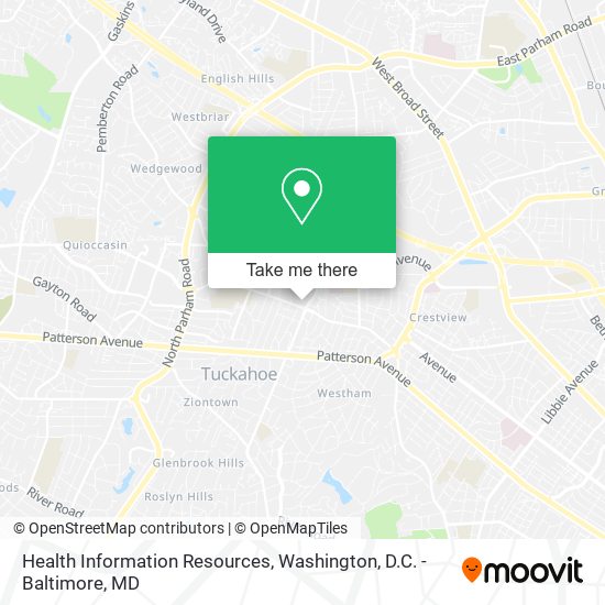Health Information Resources map