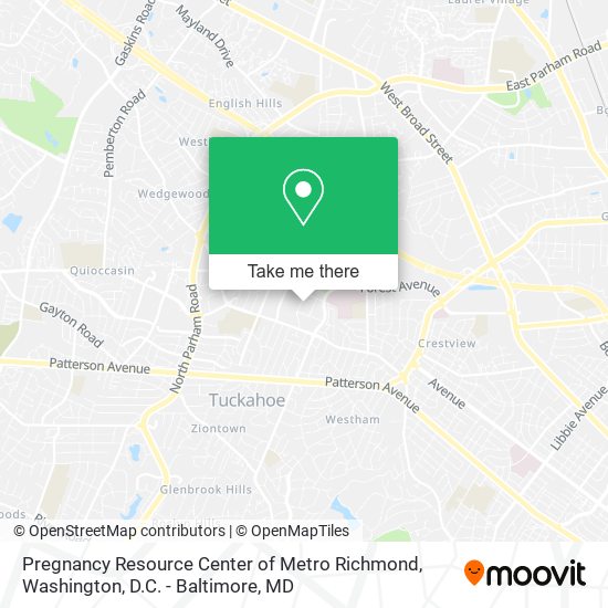 Pregnancy Resource Center of Metro Richmond map