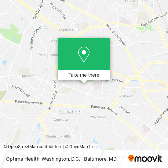 Optima Health map