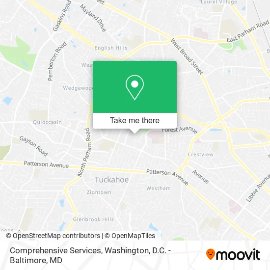 Comprehensive Services map