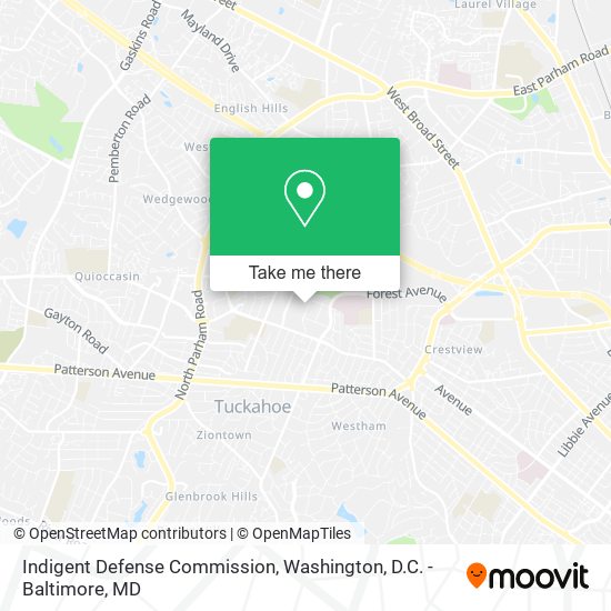 Indigent Defense Commission map