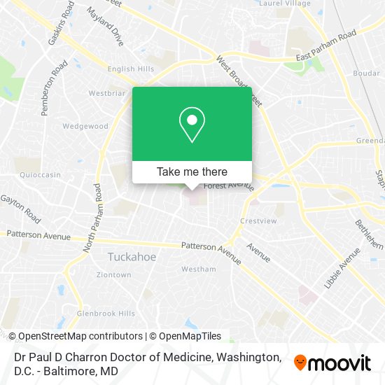 Dr Paul D Charron Doctor of Medicine map