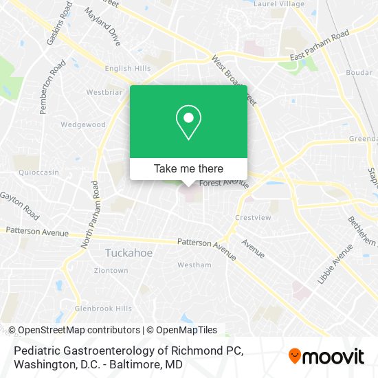 Pediatric Gastroenterology of Richmond PC map