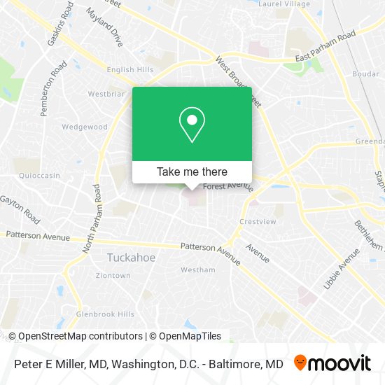 Mapa de Peter E Miller, MD