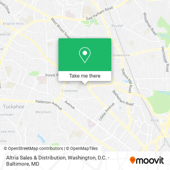 Altria Sales & Distribution map