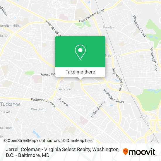 Jerrell Coleman - Virginia Select Realty map