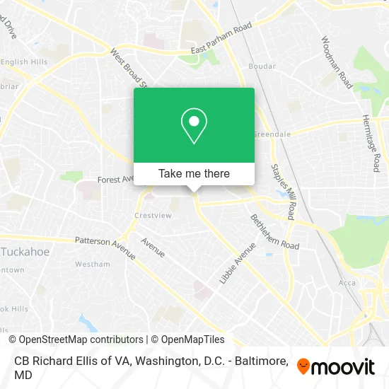 CB Richard Ellis of VA map