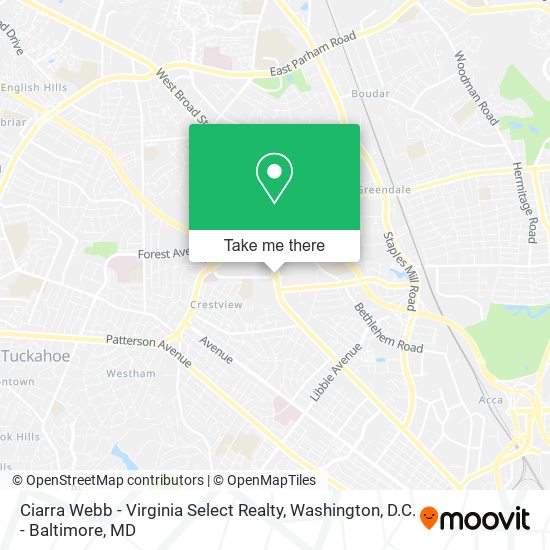 Ciarra Webb - Virginia Select Realty map