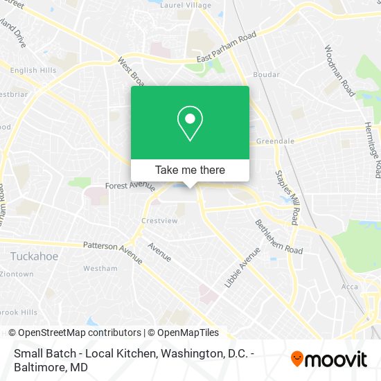 Small Batch - Local Kitchen map
