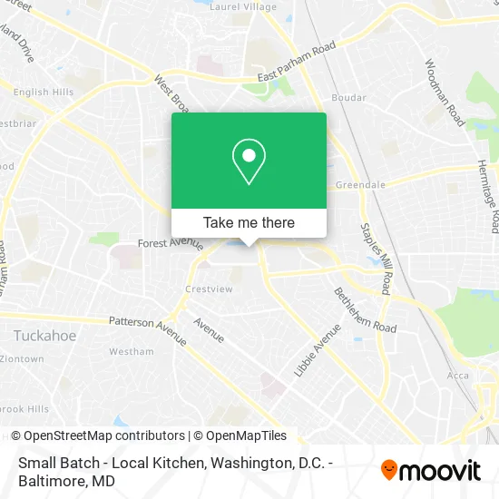 Small Batch - Local Kitchen map