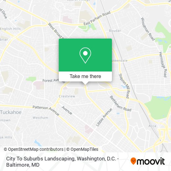 Mapa de City To Suburbs Landscaping