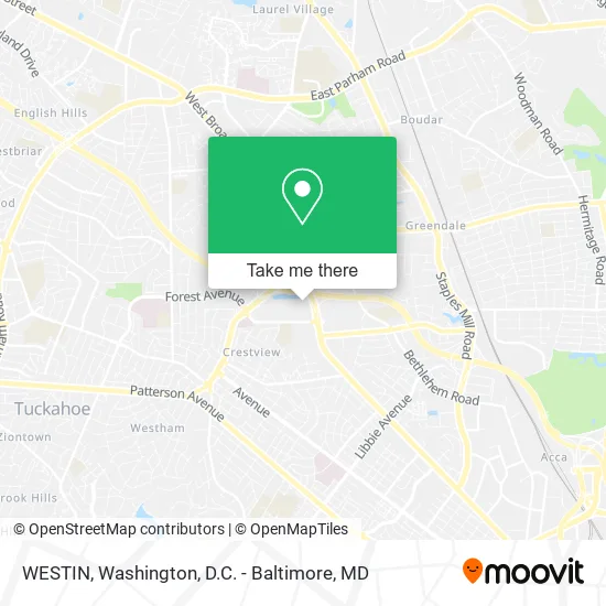 WESTIN map