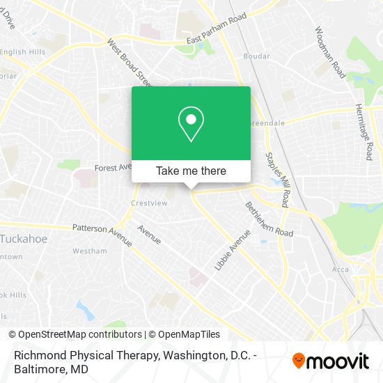 Mapa de Richmond Physical Therapy