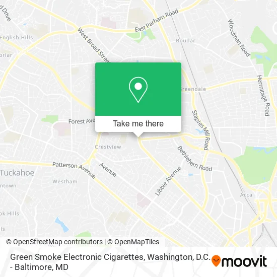 Green Smoke Electronic Cigarettes map