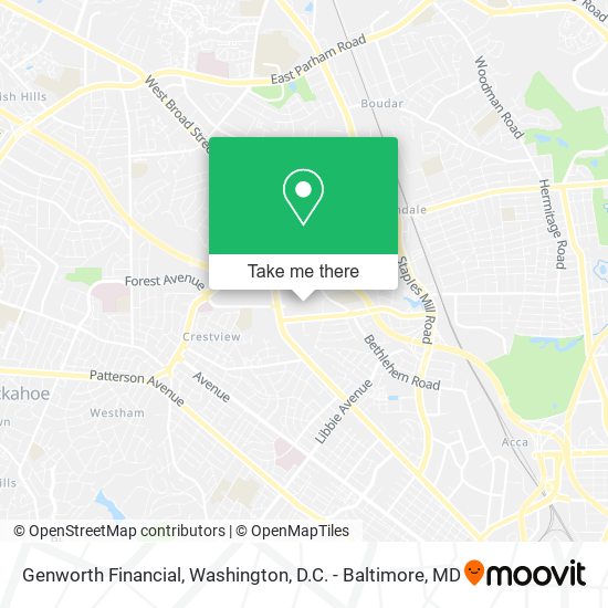 Genworth Financial map
