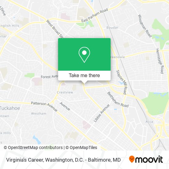 Mapa de Virginia's Career