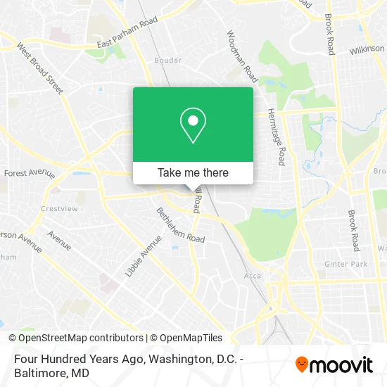 Four Hundred Years Ago map