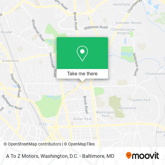 A To Z Motors map