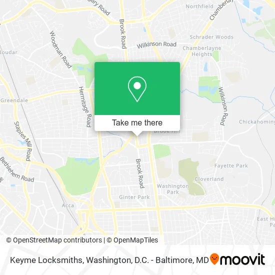 Keyme Locksmiths map