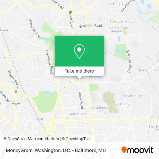 MoneyGram map
