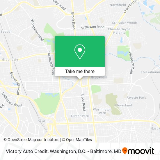 Victory Auto Credit map