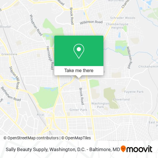 Sally Beauty Supply map