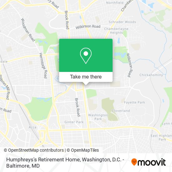 Mapa de Humphreys's Retirement Home