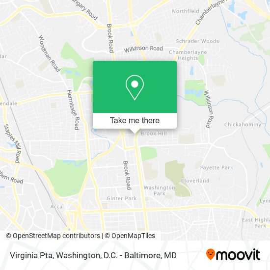 Virginia Pta map