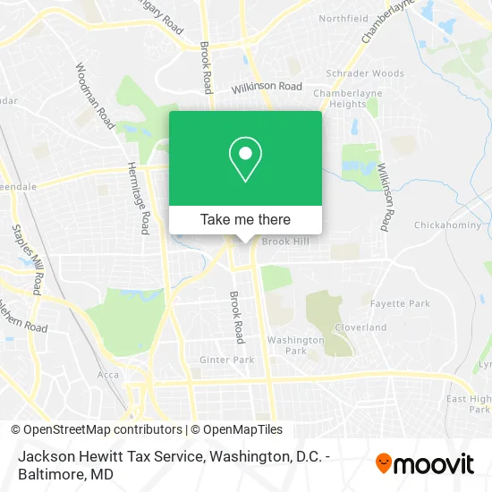Jackson Hewitt Tax Service map