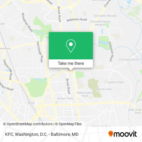 KFC map