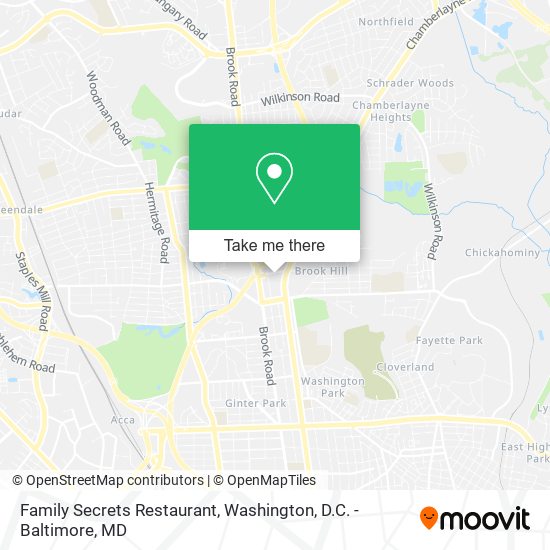 Mapa de Family Secrets Restaurant