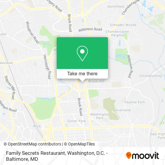 Family Secrets Restaurant map