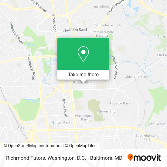 Richmond Tutors map