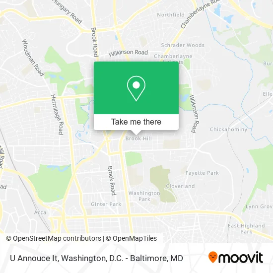 U Annouce It map