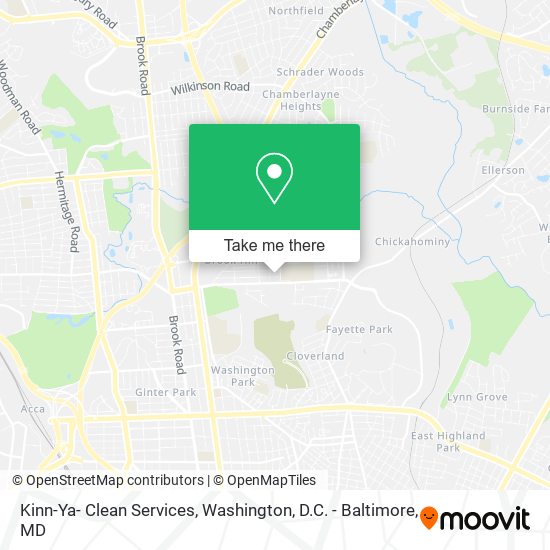 Kinn-Ya- Clean Services map
