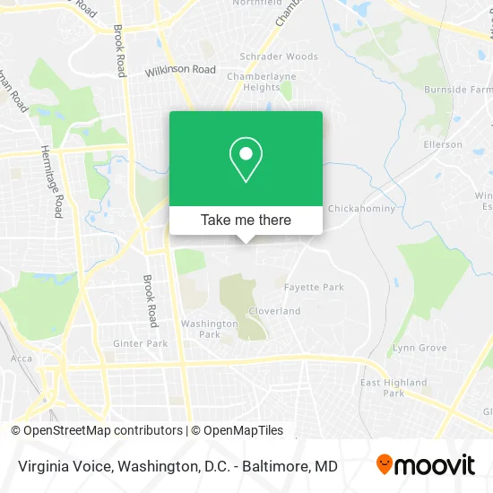 Virginia Voice map