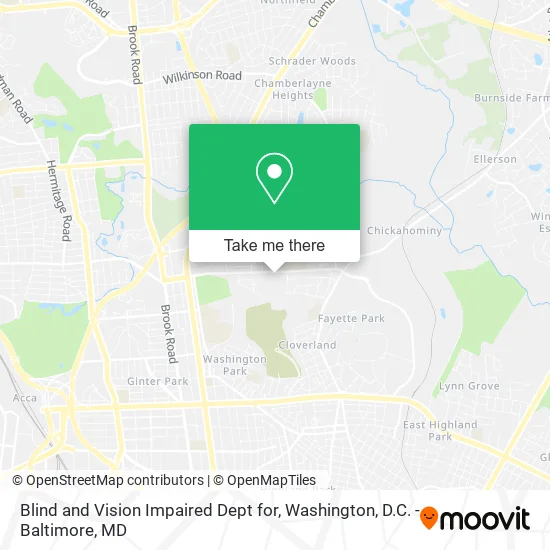 Blind and Vision Impaired Dept for map