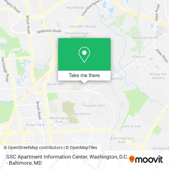 GSC Apartment Information Center map