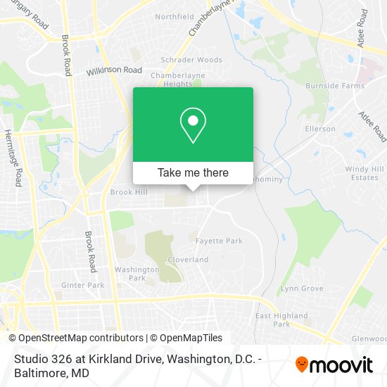 Mapa de Studio 326 at Kirkland Drive