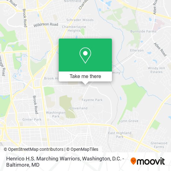 Mapa de Henrico H.S. Marching Warriors