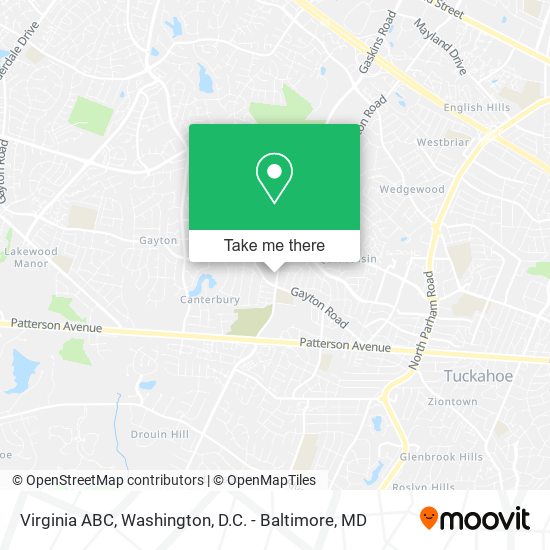 Mapa de Virginia ABC