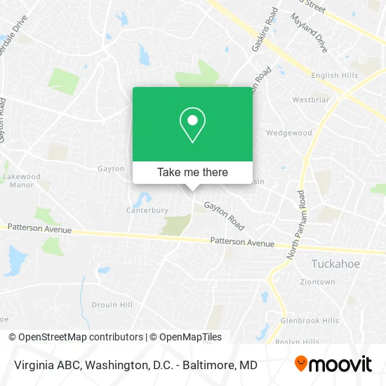 Virginia ABC map
